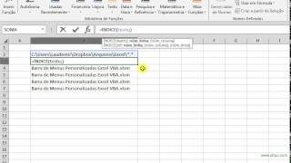 Listar Arquivos de um Diretório no Excel