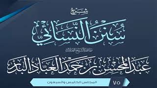 المجلس (75) | شرح سنن النسائي | الشيخ عبد المحسن العباد البدر | #الشيخ_عبدالمحسن_العباد image