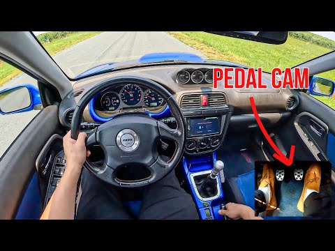 2003 Subaru WRX STi (EJ207) • POV Driving Experience • Pedal Cam