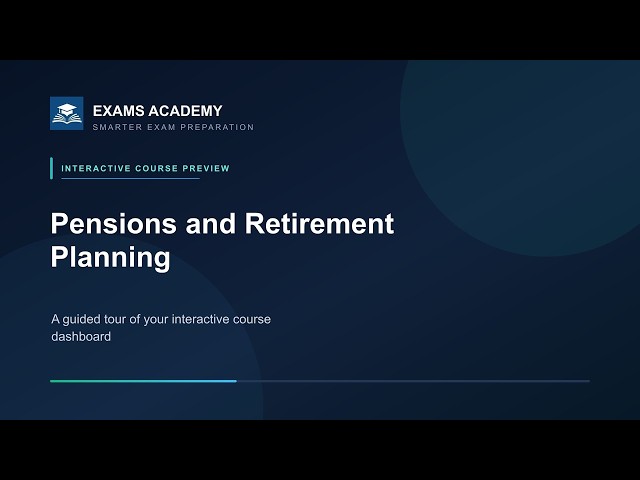 Preview of CII R04: Pensions and Retirement Planning