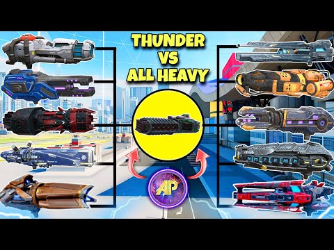🔥 ALL HEAVY WEAPONS VS THUNDER REBALANCED COMPARISON! || WAR ROBOTS WR ||