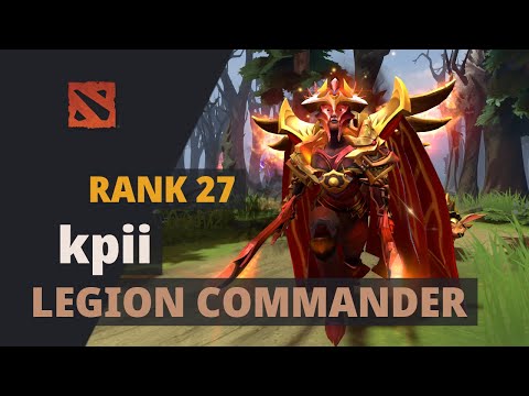 kpii (Rank 27) plays Legion Commander Dota 2 Full Game