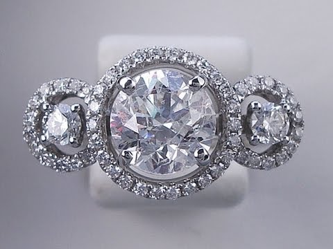 2.16 ctw Round Brilliant Cut H SI2 Diamond Engagement Ring - BigDiamondsUSA