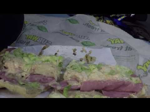 Subway Corn Beef Ruben sandwich