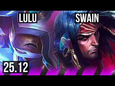 LULU & Caitlyn vs SWAIN & Aphelios (SUP) | KR Master | 25.12