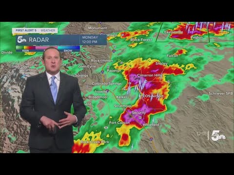 Looking ahead on the weather forecast for Monday with more heavy rain for parts of southern Colorado