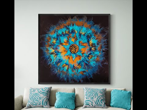 (595) Outside-In Bloom Technique Experiment! Abstract Art Acrylic Pouring
