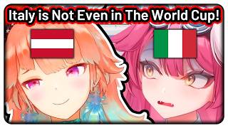 Kiara Roasts the Italian Soccer Team in Front of Raora【Hololive EN】