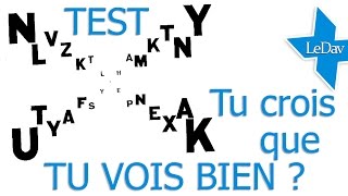 TEST de VISION en ligne (myopie, astigmatisme, presbytie, DMLA, hypermétropie)