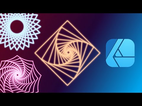 How to Create Geometric Line Art in Second Using Power Duplicate Affinity Designer Tutorial
