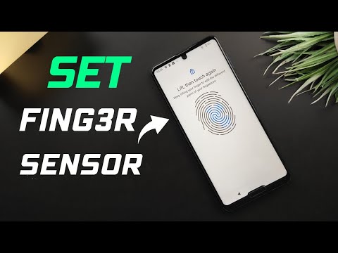 How To Set  Finger Sensor Aqous R2, R3, R5, R5G |