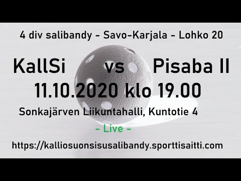 KallSi vs Pisaba II - Live - 11.10.2020 klo 19.00 - Sonkajärven liikuntahalli