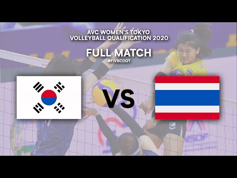KOR vs. THA - Full Match | AVC Women's Tokyo Volleyball Qualification 2020