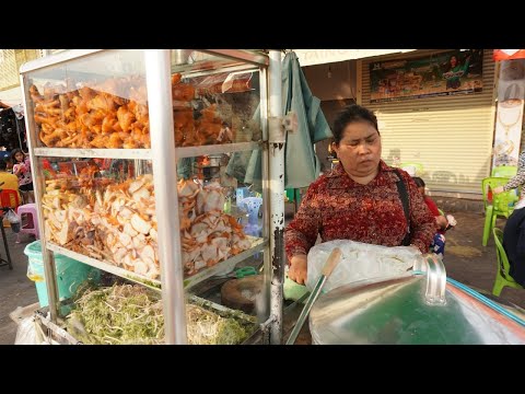 Yummy Eating Bo Vien Hai in Chhbar Ampov of Phnom Penh - Vietnam  Street Food at Night Chhbar Ampov