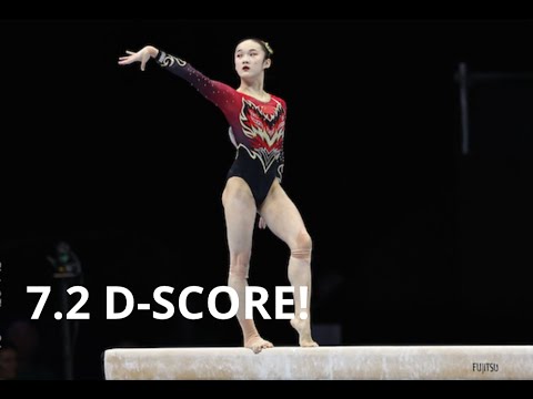 Zhou Yaqin (CHN) 7.2 D-Score! Hardest Balance Beam Routine in the World!