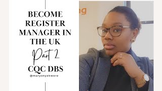 Part 2: CQC countersigned DBS
