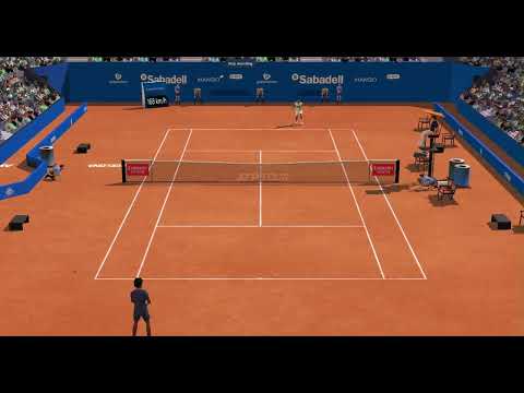 Crazy Monfils Point Against Auger Aliassime | Full Ace Tennis Simulator Gameplay