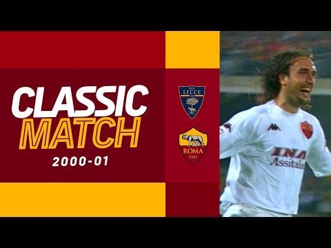 👑 🦁 LA PRIMA DOPPIETTA DI BATISTUTA IN GIALLOROSSO!! | LECCE-ROMA | Classic Match Highlights 2000-01