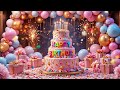 Happy Birthday To You Song With Fireworks Lets Celebrate Party