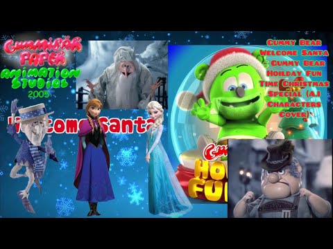 Gummy Bear Welcome Santa - Gummy Bear Song Christmas Special (Christmas A.I Characters Cover 🎄🎅🏻)