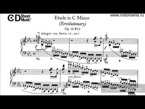 Richter plays Chopin Étude op. 10 nº 12 "Revolutionary"