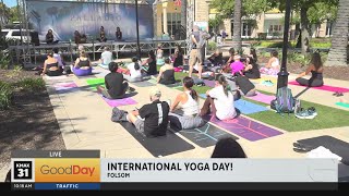 YogaSix Folsom is celebrating International Yoga Day at the Palladio!