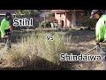 Who S Got The Best Weed Eater Shindaiwa Vs Stihl GibbleeMowing Satisfyingvideo Tallgrass