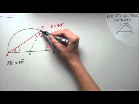 Der Satz des Thales: Ein Beweis