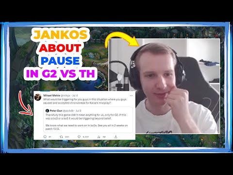 Jankos About PAUSE Situation in TH vs G2 - DESERVED?!