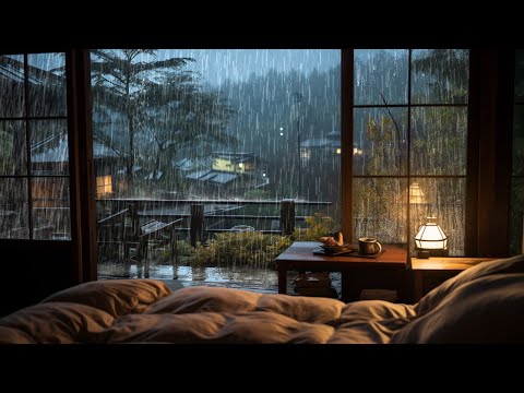 【3M VIEWS】 Soothing Rain Sounds🌧️ | Come in to the bed and close your eyes to feel the rain😴