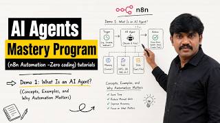AI Agents Mastery Program tutorials || Demo 1: AI Agent Concepts, Examples & Automation||By DurgaSir