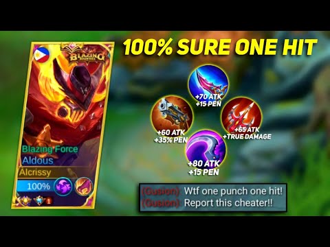 ALDOUS DEADLIEST ITEM THAT CAN SURELY 1 HIT! TRY THIS OP BUILD! ALDOUS BEST BUILD 2022 - MLBB