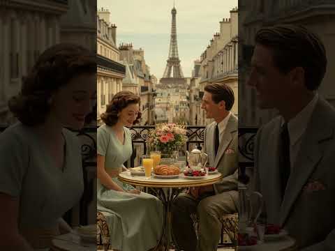 Paris Jazz Morning – French Chanson & Old Money Romance on a Balcony
