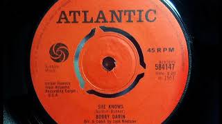 Dancer - BOBBY DARIN - She Knows - ATLANTIC 584147 - UK 1967 Psych Pop Soulful