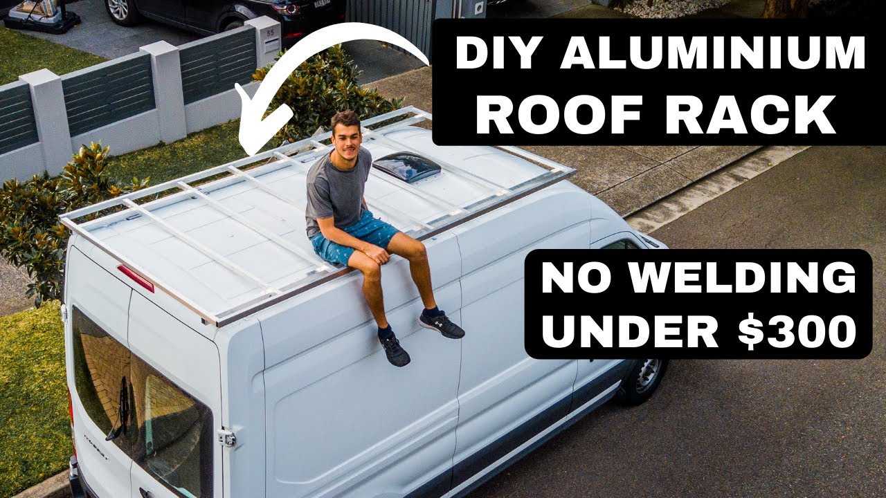 Watch video DIY Aluminium Roof Rack NO WELDING Ford Transit Conversion Now DIY Aluminium Roof Rack NO WELDING Ford Transit Conversion