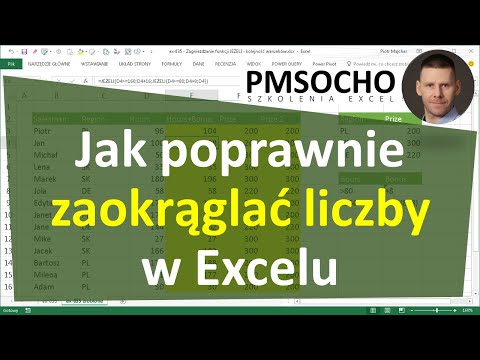 EXCEL podstawy - Jak poprawnie zaokrąglać liczby - funkcja ZAOKR