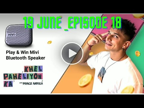 Flipkart Khel Paheliyon Ka Play and Win Mivi Bluetooth speaker - 19 June