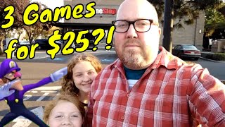 Finding 3 Games for $25 at GameStop