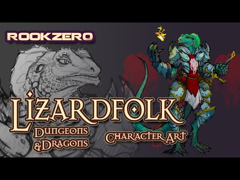 , title : 'D&D Why you should play Lizardfolk - Dungeons & Dragons Lizard Folk Character Art Rookzer0'