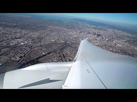 First Qantas 787-9 Dreamliner landing in Los Angeles (LAX) - QF95 Video
