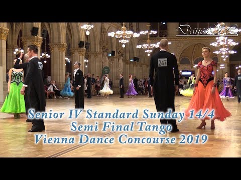 Vienna Dance Concourse 2019 - Senior IV Standard Tango Semi Final WDSF - 14 April 2019