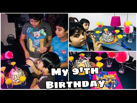 My 9’th birthday cake cutting..