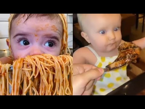 Funny Baby Eating Moments #2 || Baby Reactions || Funny Baby TV