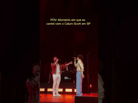 Que especial cantar 'da primeira vez' com Calum Scott no show dele em São Paulo ❤️ #daprimeiravez