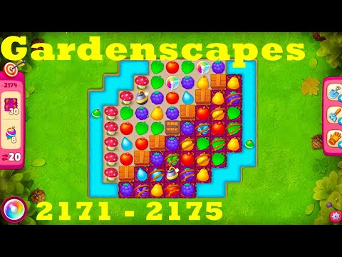 Gardenscapes Level 2171 - 2175 HD Walkthrough | 3 - match game | gameplay | android | ios | pc | app