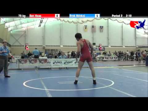 Ben Haas vs. Rrok Ndokaj at 2013 ASICS University Nationals - FS