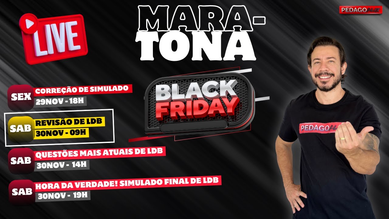 🔴Ao vivo: Revisão de LDB! Tudo que você precisa saber sobre a principal lei da educação do Brasil!