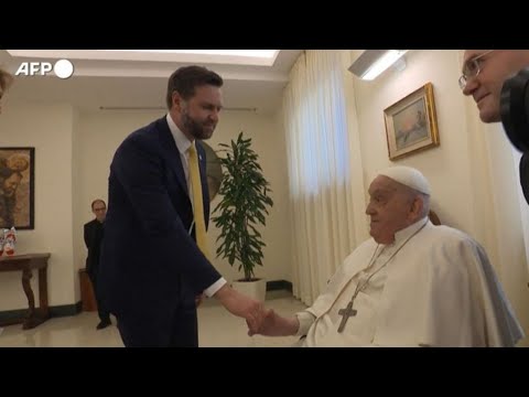 Il vicepresidente Usa J.D. Vance incontra Papa Francesco in Vaticano