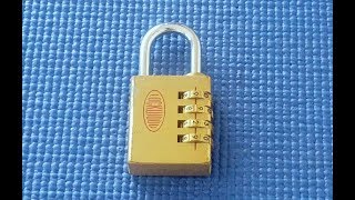 (Picking 41) Second-hand Lockwood 4 wheel combination padlock (decoded)