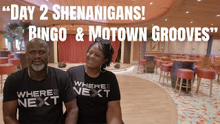 Carnival Sunrise Day 2 | Sea Day Fun, First-Time Bingo & Motown Party Vibes